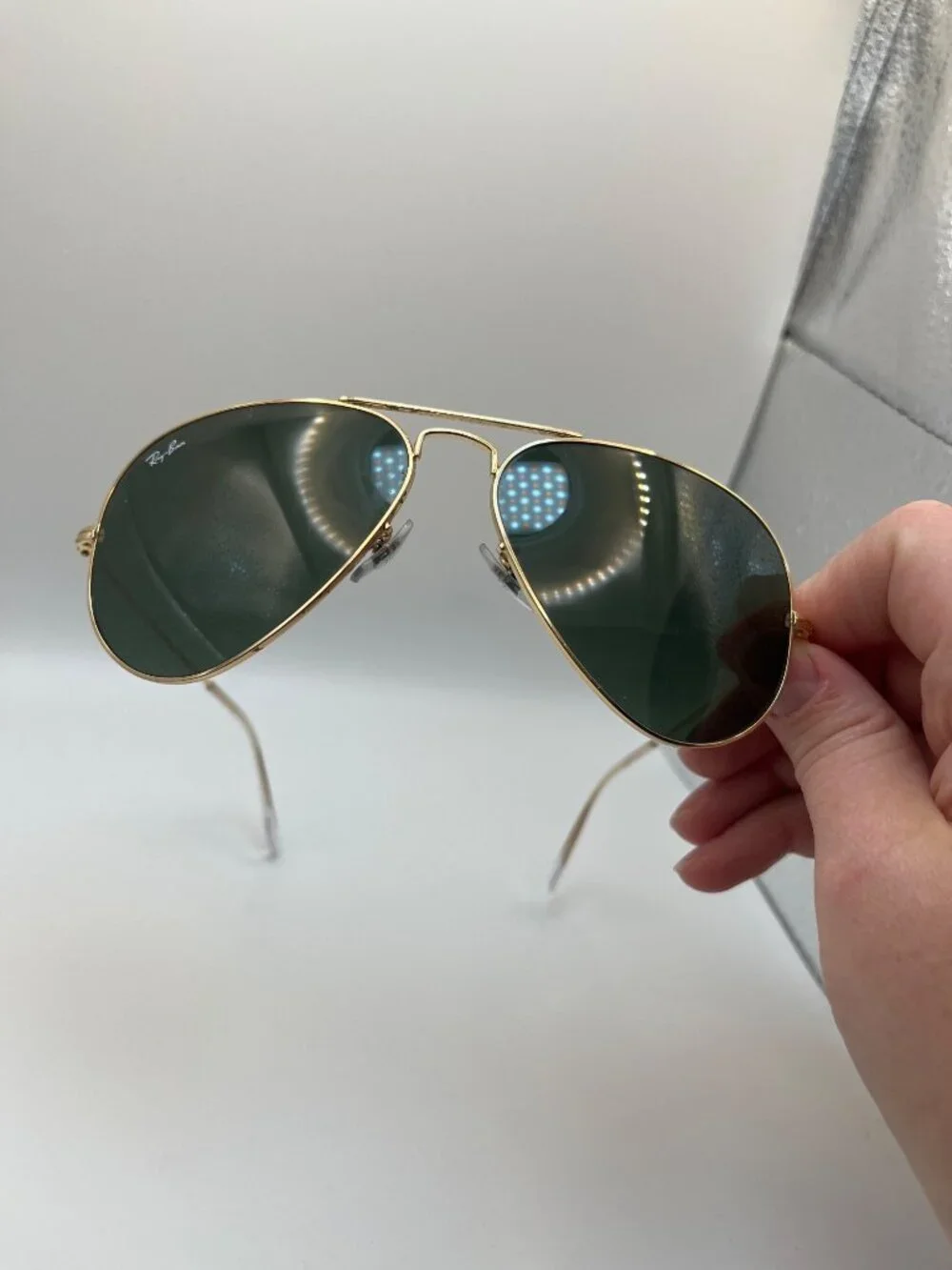 Ray-Ban Classic Aviator Gold Frame Green Lens Unisex Sunglasses RB3025